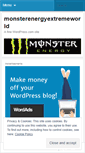 Mobile Screenshot of monsterenergyextremeworld.wordpress.com