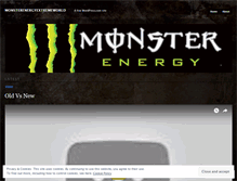 Tablet Screenshot of monsterenergyextremeworld.wordpress.com