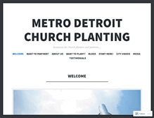 Tablet Screenshot of churchplantingdetroit.wordpress.com