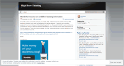 Desktop Screenshot of highbrowthinking.wordpress.com