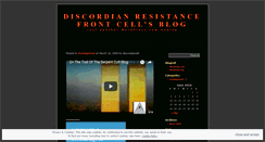 Desktop Screenshot of discordiancell.wordpress.com