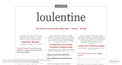 Desktop Screenshot of loulentine.wordpress.com