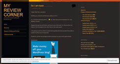 Desktop Screenshot of myreviewcorner.wordpress.com