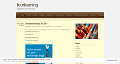 Desktop Screenshot of fourlearning.wordpress.com