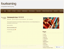 Tablet Screenshot of fourlearning.wordpress.com