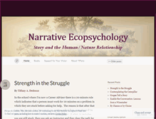 Tablet Screenshot of narrativeecopsych.wordpress.com