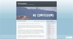 Desktop Screenshot of noconcessions.wordpress.com