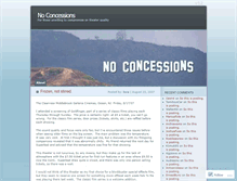 Tablet Screenshot of noconcessions.wordpress.com