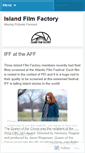 Mobile Screenshot of islandfilmfactory.wordpress.com