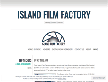 Tablet Screenshot of islandfilmfactory.wordpress.com