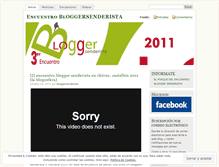 Tablet Screenshot of encuentrobloggersenderista.wordpress.com