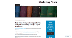 Desktop Screenshot of businessmarketingnews.wordpress.com