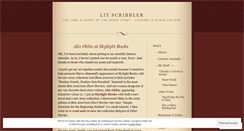 Desktop Screenshot of litscribbler.wordpress.com