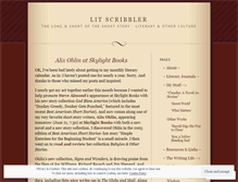 Tablet Screenshot of litscribbler.wordpress.com