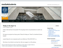 Tablet Screenshot of media4students.wordpress.com