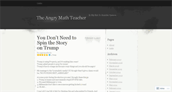 Desktop Screenshot of angrymathtchr.wordpress.com