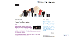 Desktop Screenshot of cosmeticfreaks.wordpress.com