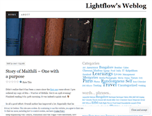 Tablet Screenshot of lightflow.wordpress.com
