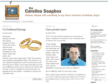 Tablet Screenshot of carolinasoapbox.wordpress.com