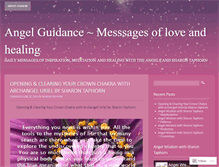Tablet Screenshot of angelguidancewithsharontaphorn.wordpress.com