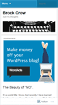 Mobile Screenshot of brockcrow.wordpress.com