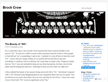 Tablet Screenshot of brockcrow.wordpress.com