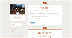 Desktop Screenshot of lettereater.wordpress.com