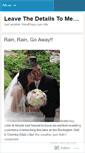 Mobile Screenshot of leavethedetailstome.wordpress.com