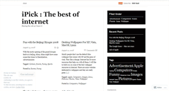 Desktop Screenshot of ipick.wordpress.com