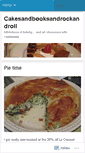 Mobile Screenshot of cakesandbooksandrockandroll.wordpress.com