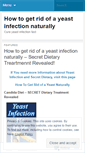 Mobile Screenshot of howtogetridofayeastinfectionnaturally.wordpress.com