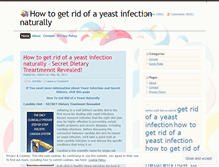 Tablet Screenshot of howtogetridofayeastinfectionnaturally.wordpress.com