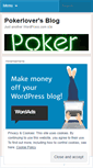 Mobile Screenshot of pokerlover.wordpress.com