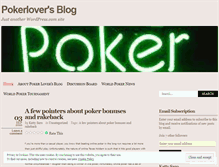 Tablet Screenshot of pokerlover.wordpress.com