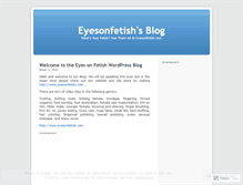 Tablet Screenshot of eyesonfetish.wordpress.com