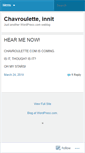 Mobile Screenshot of chavroullette.wordpress.com