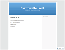 Tablet Screenshot of chavroullette.wordpress.com