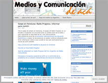 Tablet Screenshot of mediosycomunicaciondeaca.wordpress.com
