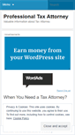 Mobile Screenshot of professionaltaxattorney.wordpress.com