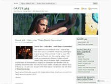 Tablet Screenshot of dance365.wordpress.com