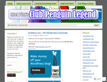 Tablet Screenshot of clubpenguinlegend.wordpress.com