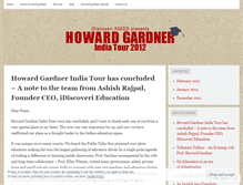 Tablet Screenshot of howardgardnerindiatour.wordpress.com