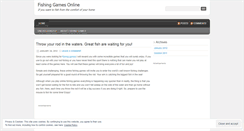 Desktop Screenshot of fishinggamesonline.wordpress.com