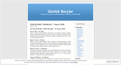 Desktop Screenshot of gunlukburclar.wordpress.com