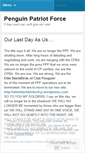 Mobile Screenshot of penguinpatriotforce.wordpress.com
