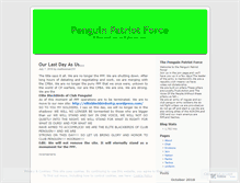 Tablet Screenshot of penguinpatriotforce.wordpress.com