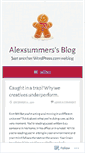 Mobile Screenshot of alexsummers.wordpress.com