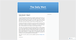 Desktop Screenshot of dailywort.wordpress.com