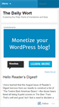 Mobile Screenshot of dailywort.wordpress.com
