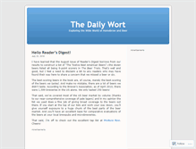 Tablet Screenshot of dailywort.wordpress.com